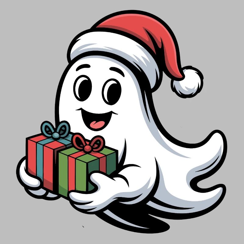 Weihnachtsgeist mit Geschenken