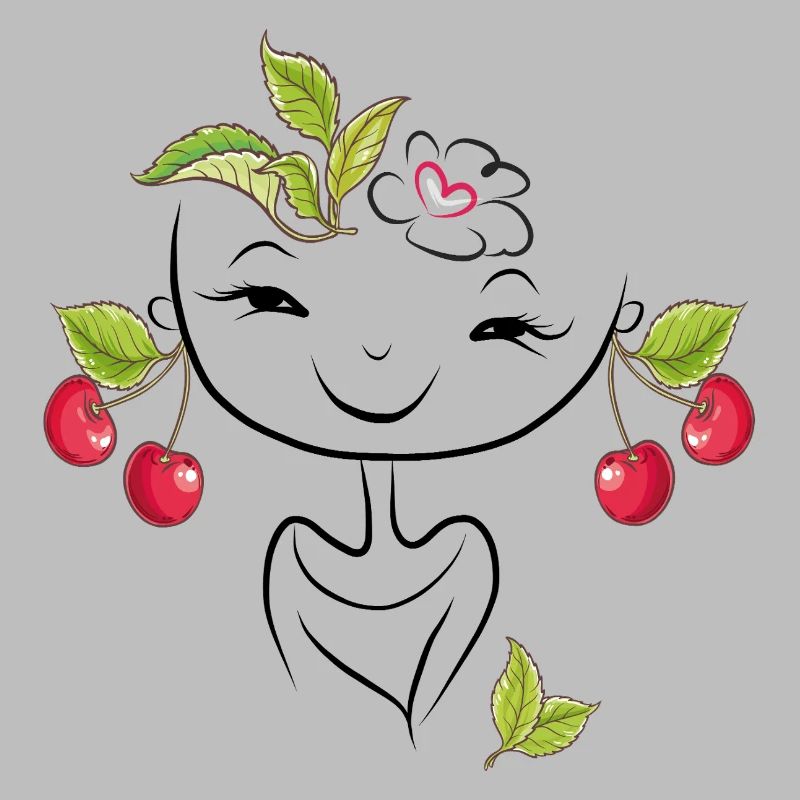 Mädchen mit Kirschen