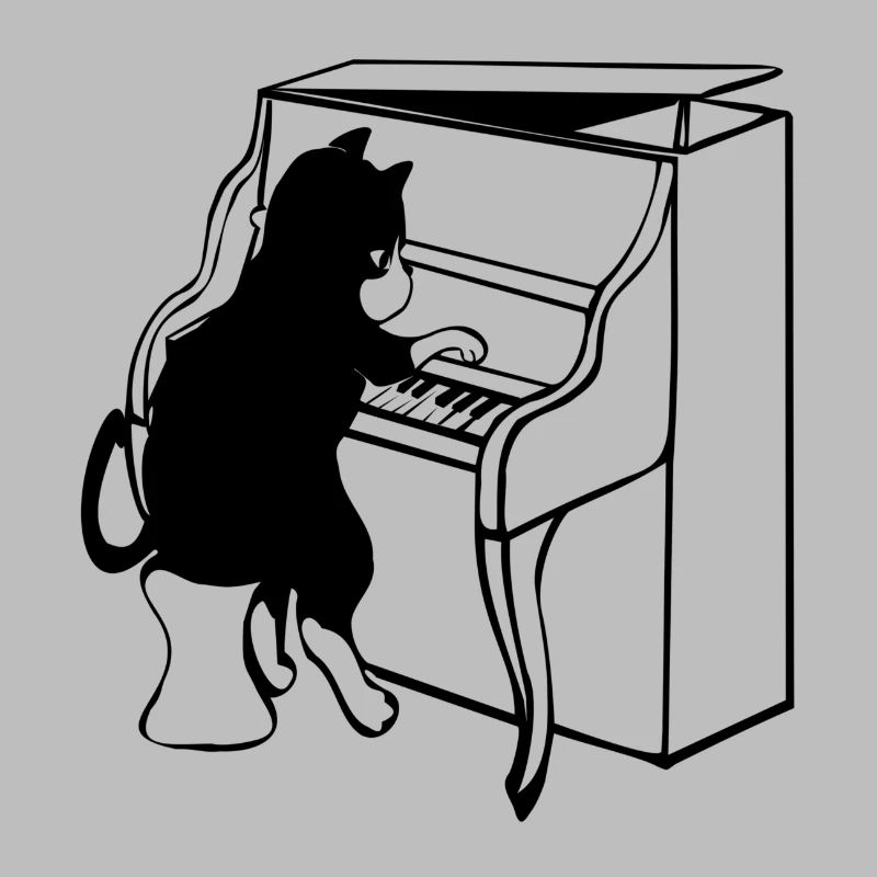 Cat piano music
