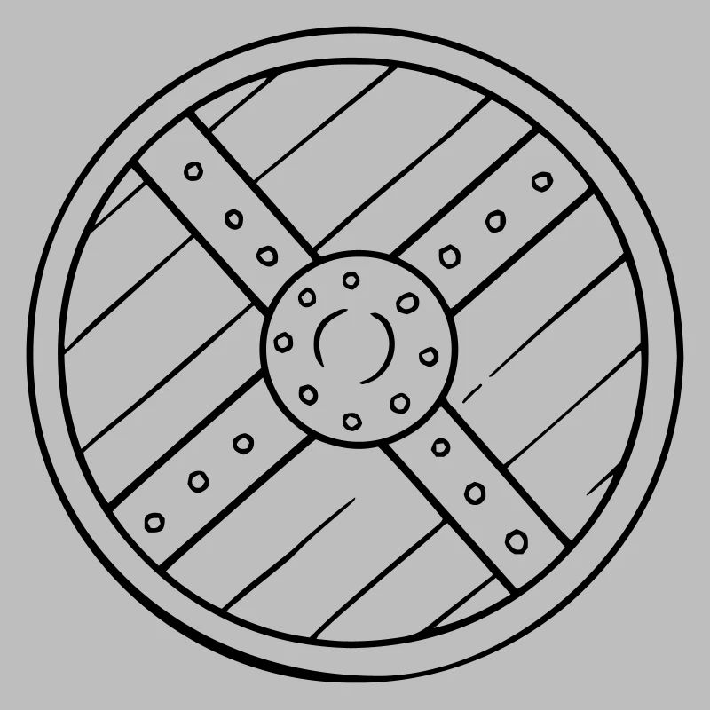 Buckler round shield
