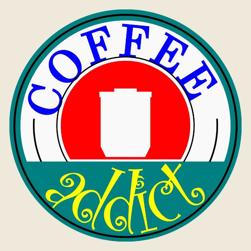 Coffee Addict Retro Abzeichen Design