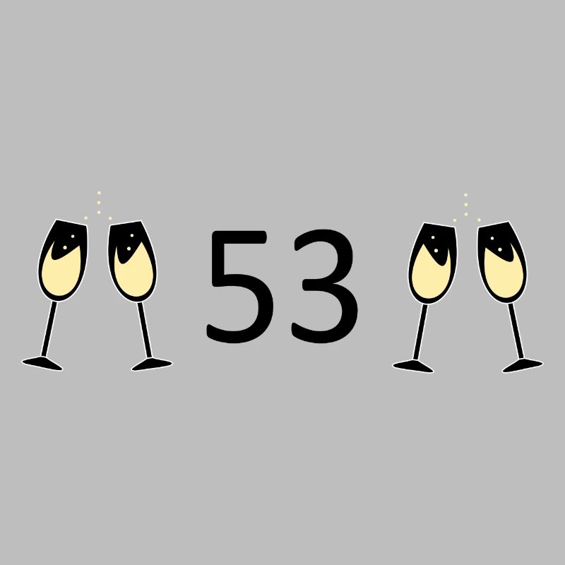 53e anniversaire 53 ans anniversaire 53 numéro 53