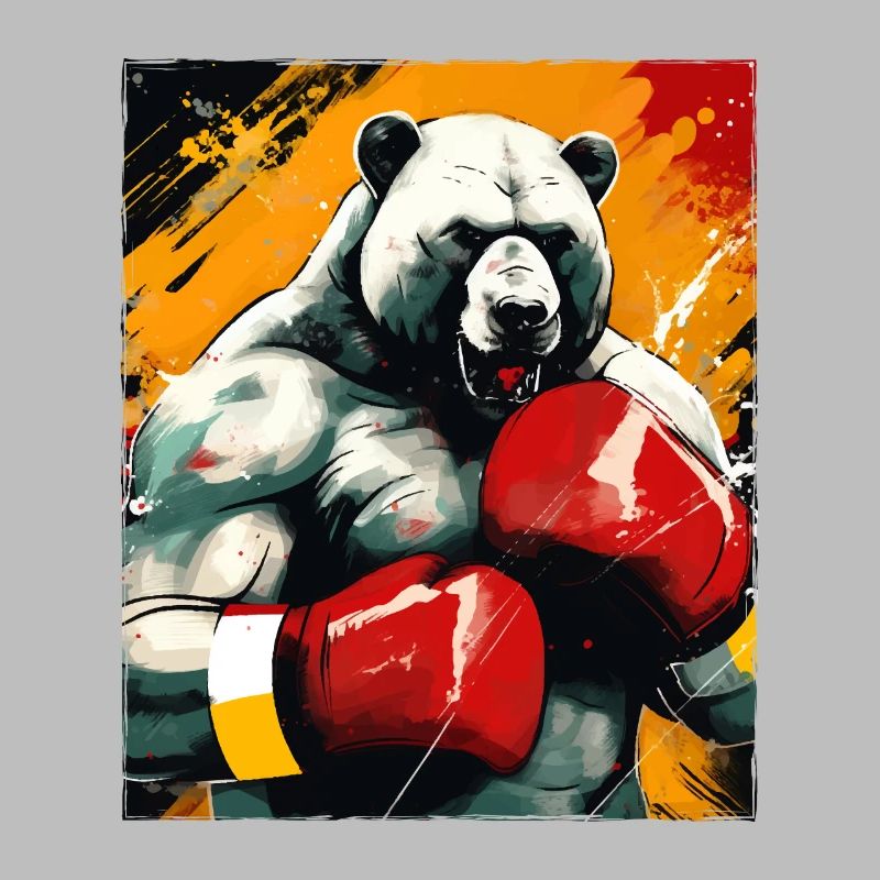 Polar Bär Boxer Boxen Eisbär Boxing