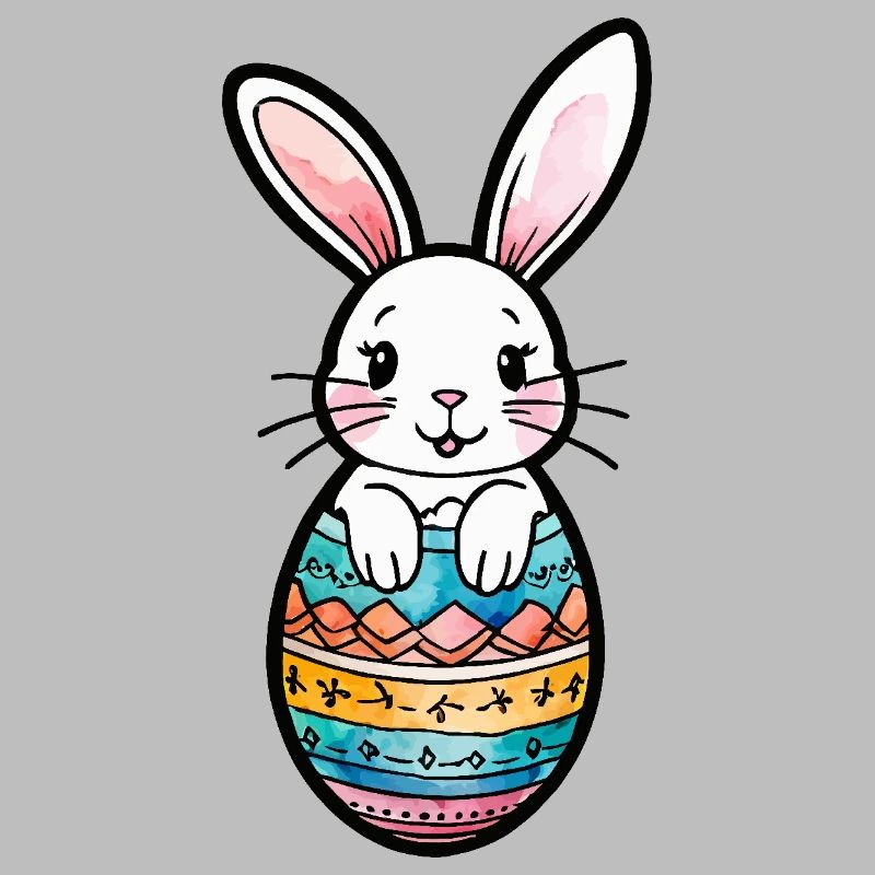 Easter Bunny Easter Watercolor