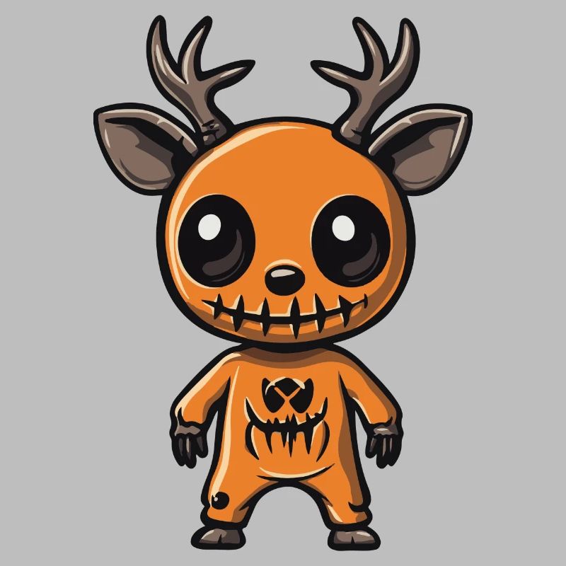 Deer Halloween Funny Zombie