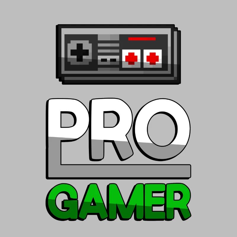 PRO GAMER (Grün) + NES Controller - Gaming