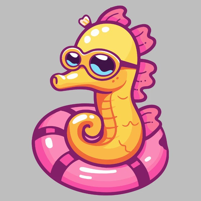 Hippocampe Bande dessinée Cool