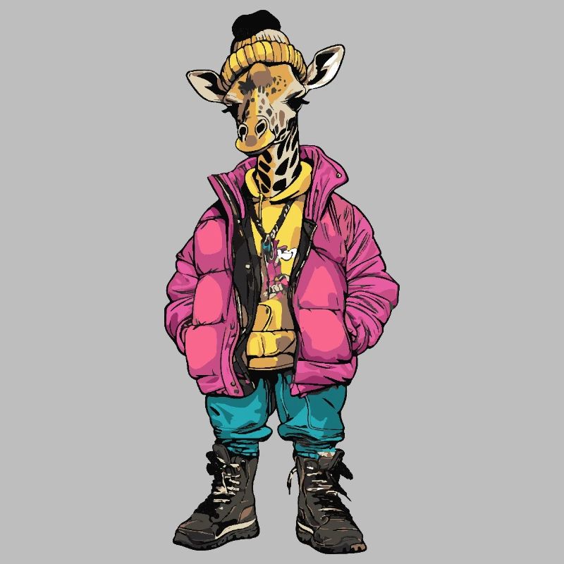 Giraffe Lustig Winter
