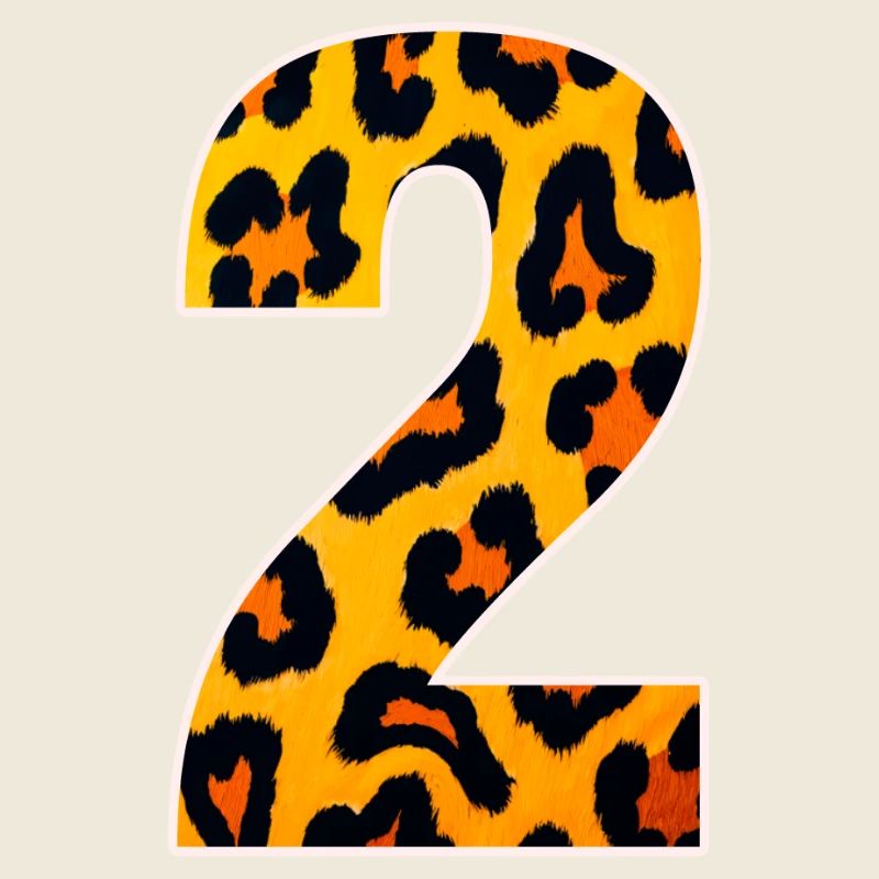 Imprimé animal néon léopard