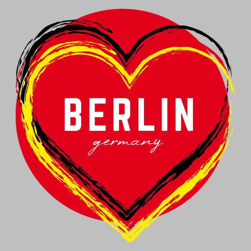 Berlin Germany Fan Flag Design T Shirt