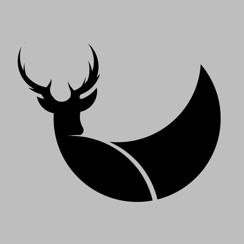 Cerf illustration graphique cadeau idée logo
