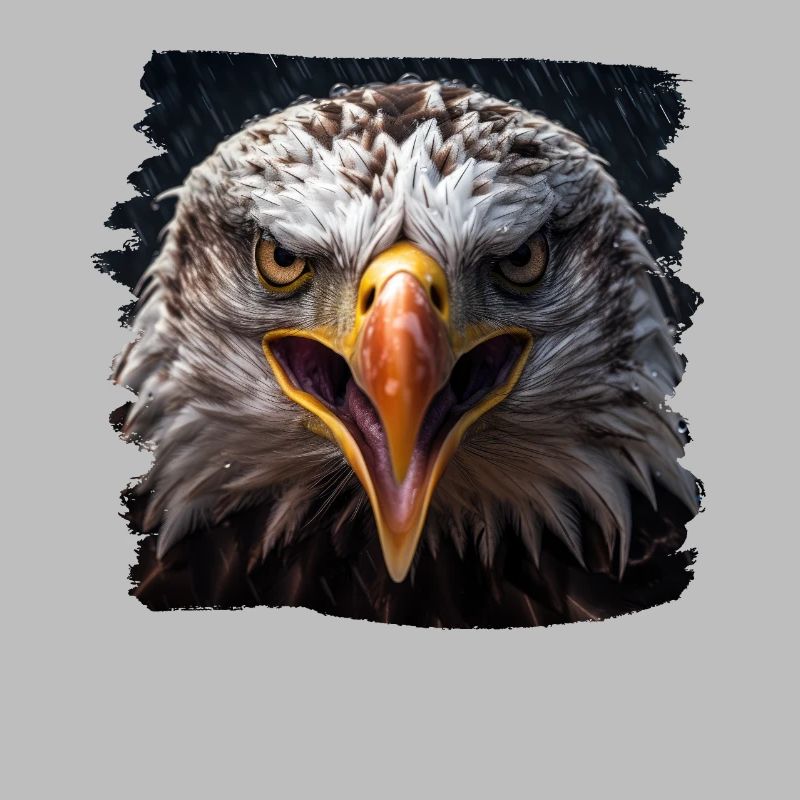 Aulne pygargue à tête blanche oiseau aigle pierre