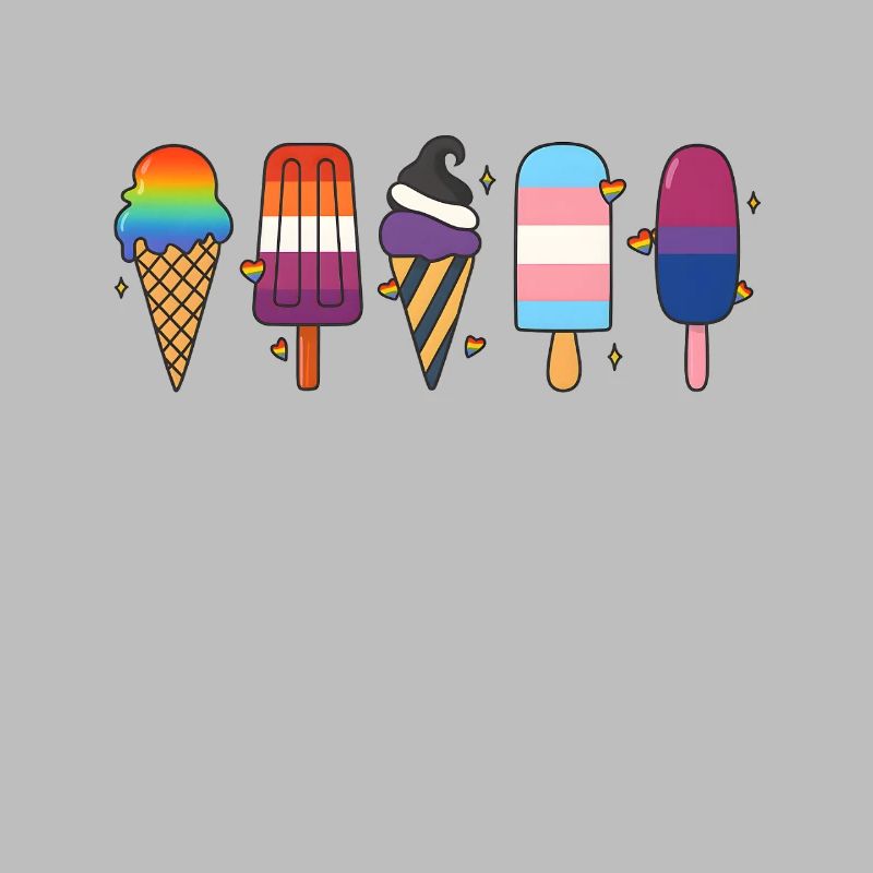 Conception de crème glacée LGBTQ Pride – Love Diversity CSD