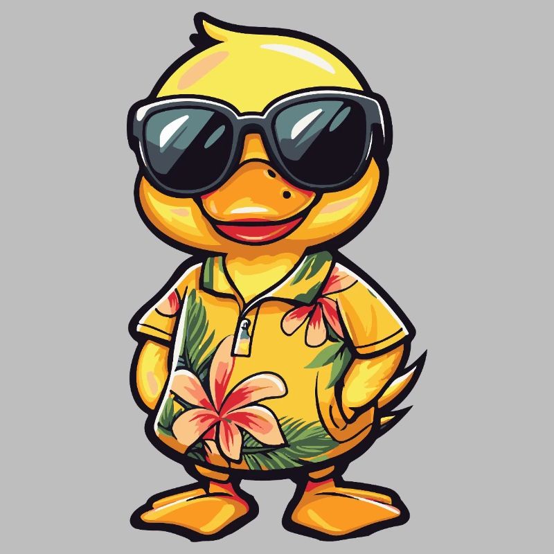 Ente Comic Urlaub