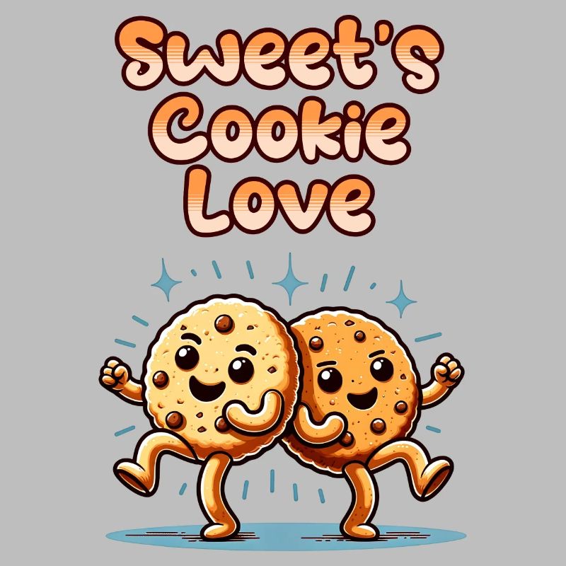 Biscuits mignons Biscuits sucrés Amour danser