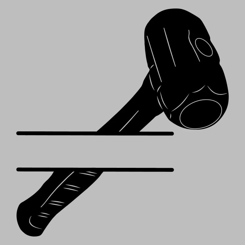 Hammer monogram for demolition