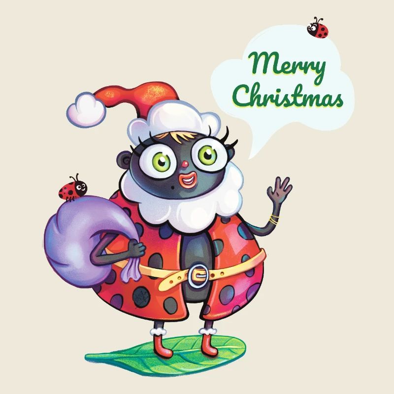 Santa Ladybug Christmas 