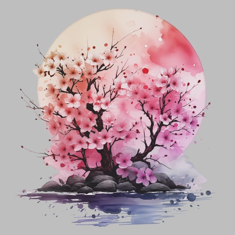 Fleurs de cerisier, fleurs de pêcher, Chine, Japon, Corée