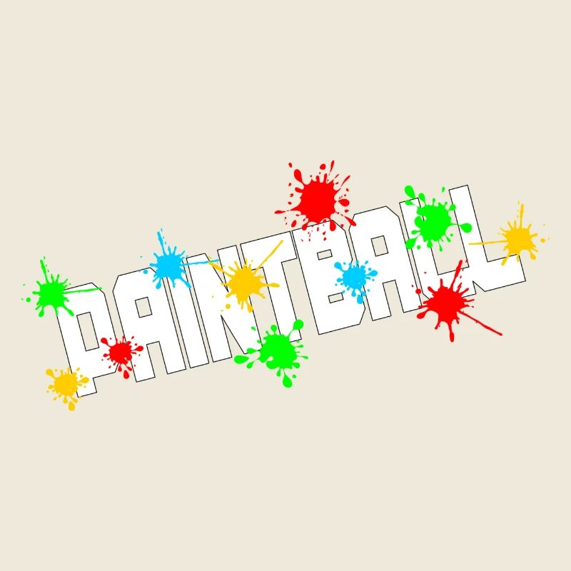 Paintball avec éclaboussures de peinture