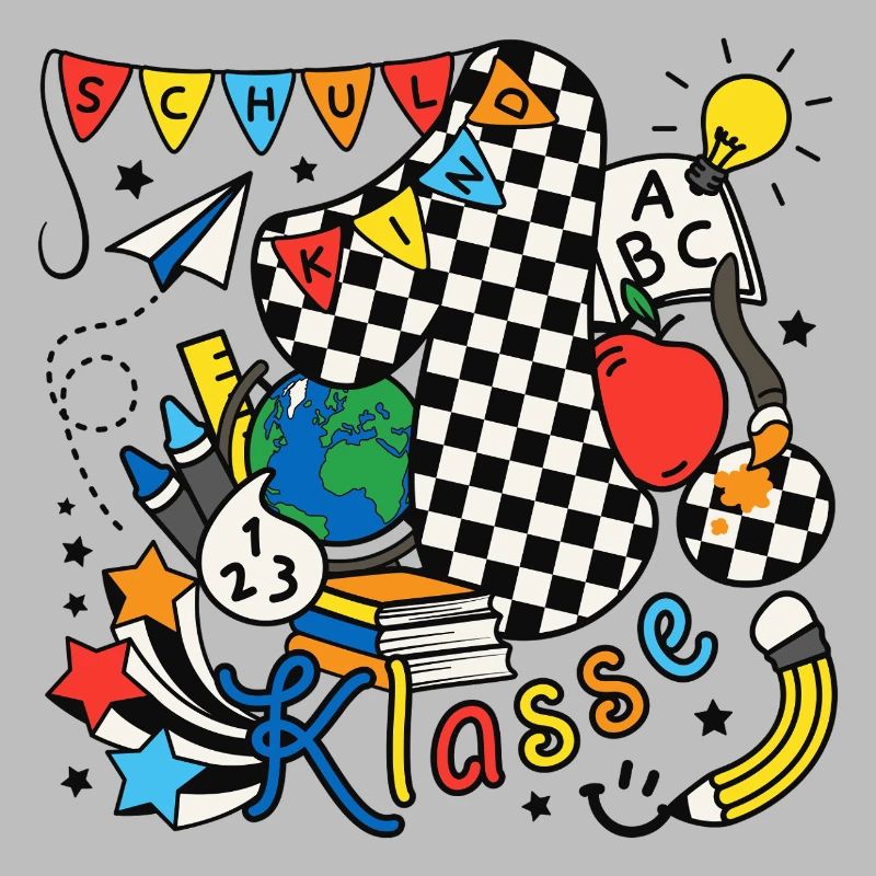 Schulkind 2026 Einschulung erste Klasse Doodle