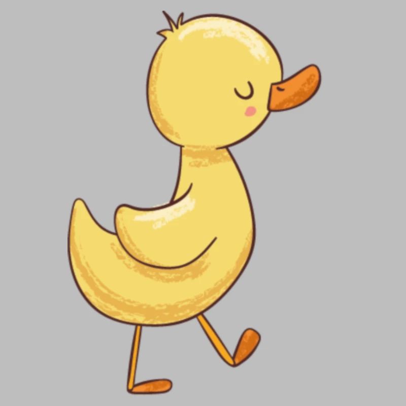 Entchen mit roten Bäkchen