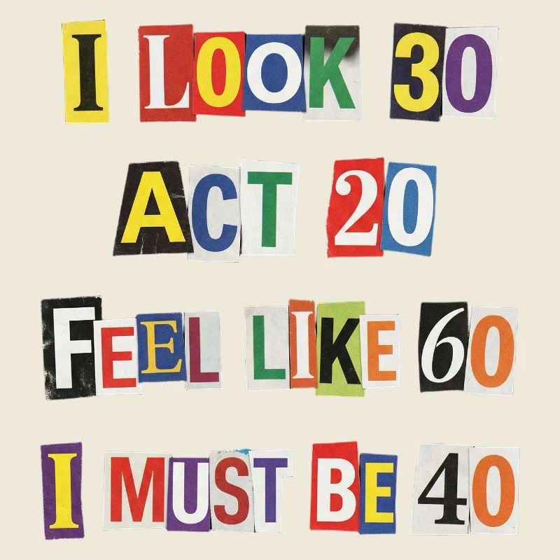 Age Mirror Collage of Years