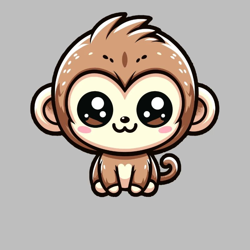 Kawaii Monkey Bébé Singe