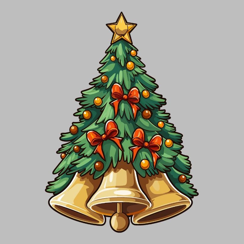 Weihnachtsbaum mit Glocken plus Deko