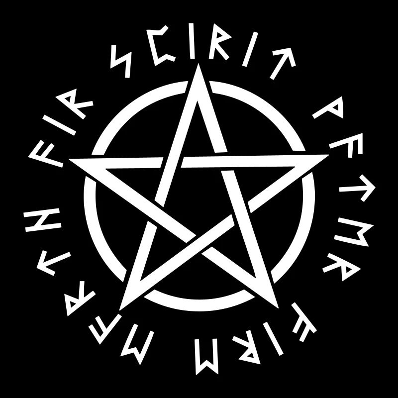 Pentagramm Rune Elemente Symbol