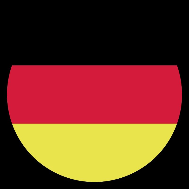 Flag Germany Germany Three Colors Vector Round