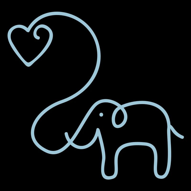 ÉLÉPHANT avec le coeur