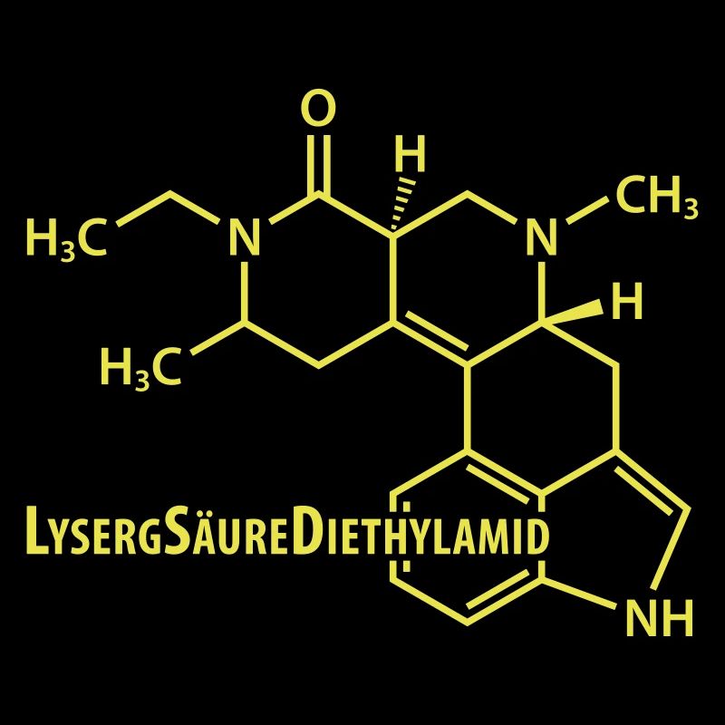 LSD Strukturformel Acid Techno-Szene Drogen Rausch