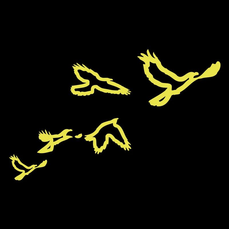5 Voegel (1 color)