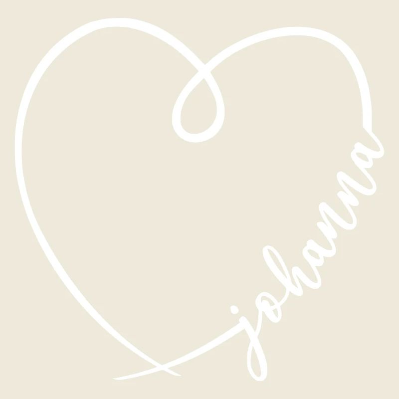 Johanna Nom calligraphie coeur