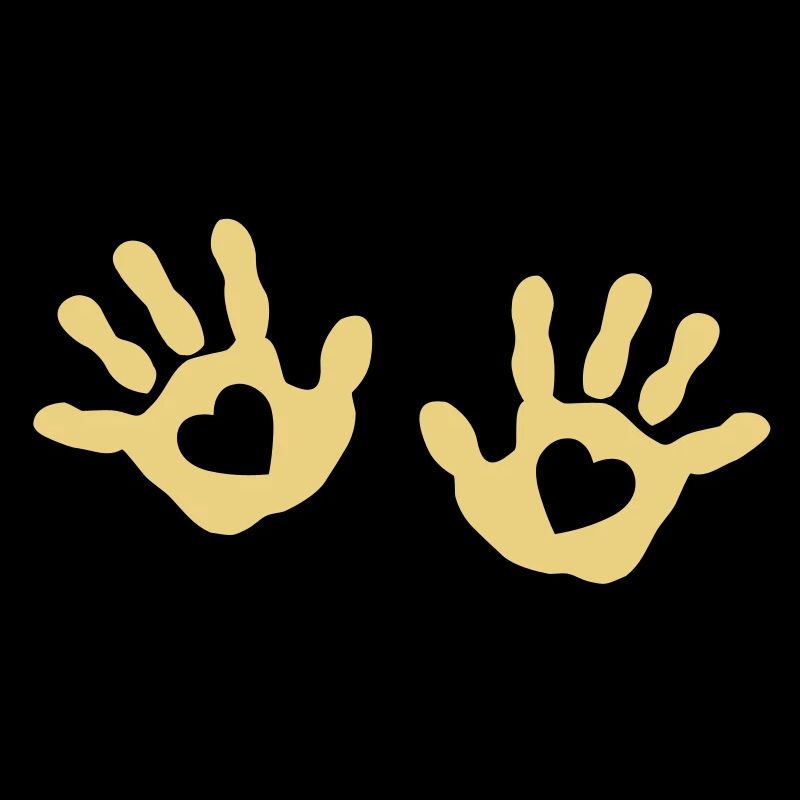 Bébé mains - cœur