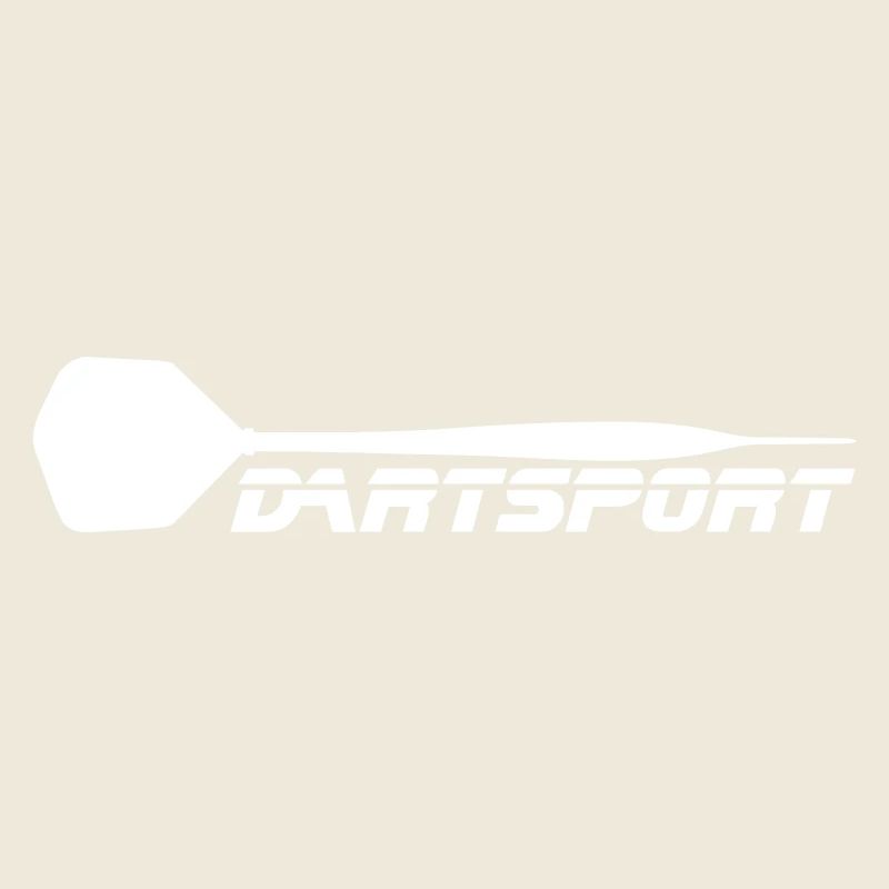 Dartsport Schriftzug mit Pfeil