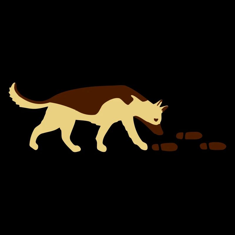 Mantrailer Schäferhund Vektor