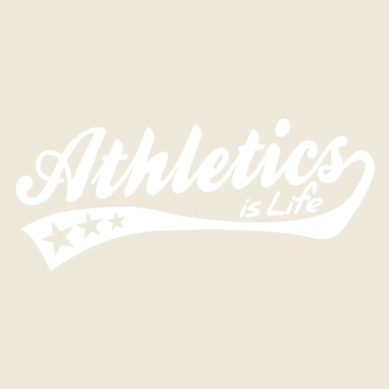 athletics is life - retro