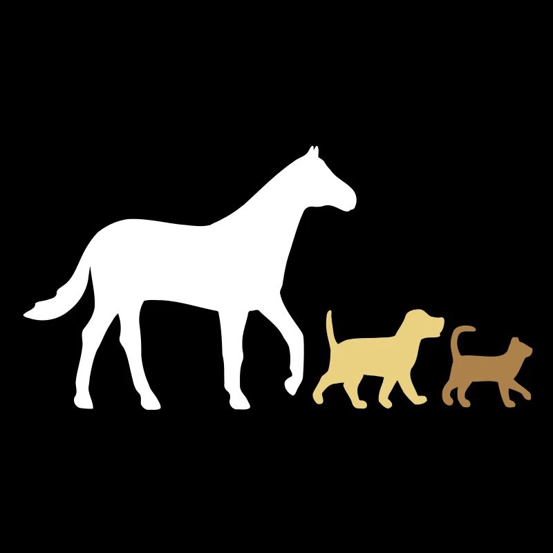 Vektor Pferd Hund und Katz