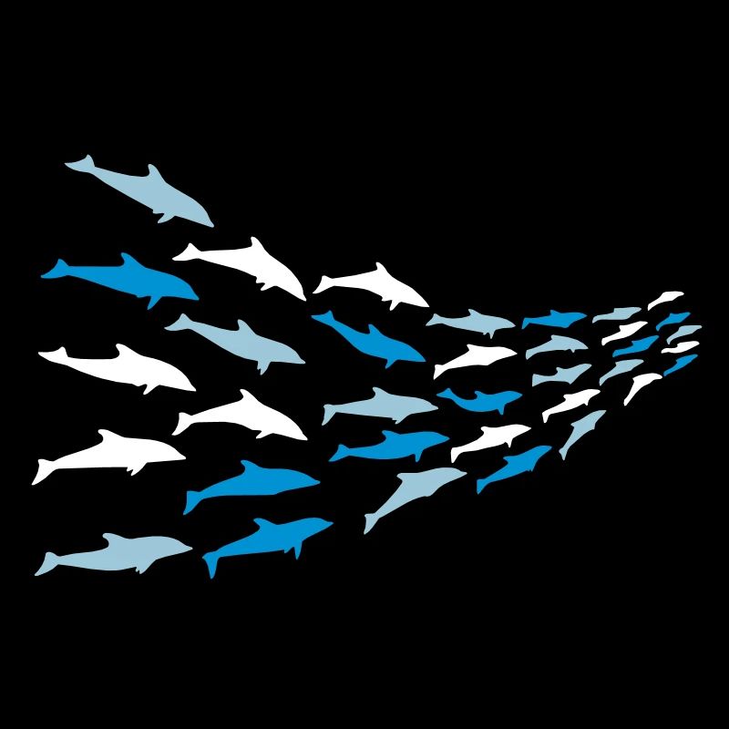 Delfinschule Vektormotiv