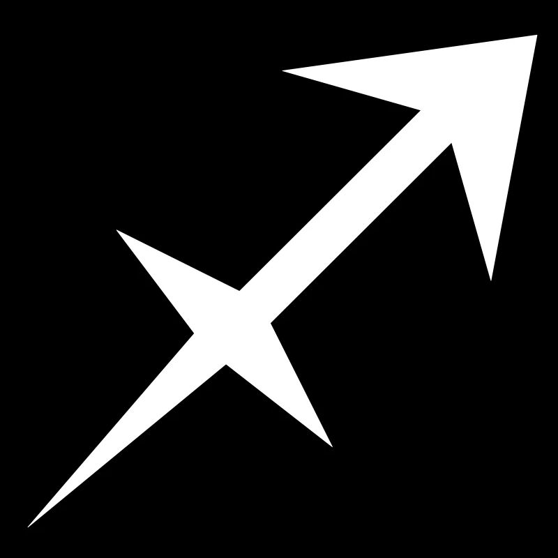 Glyphe Schütze Sternzeichen-Symbol
