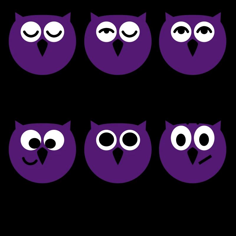 Lustige Eulen mit Kaffee Chart | T-Shirts Druck