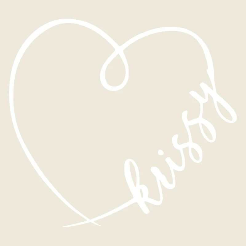 Krissy Nom Calligraphie Coeur