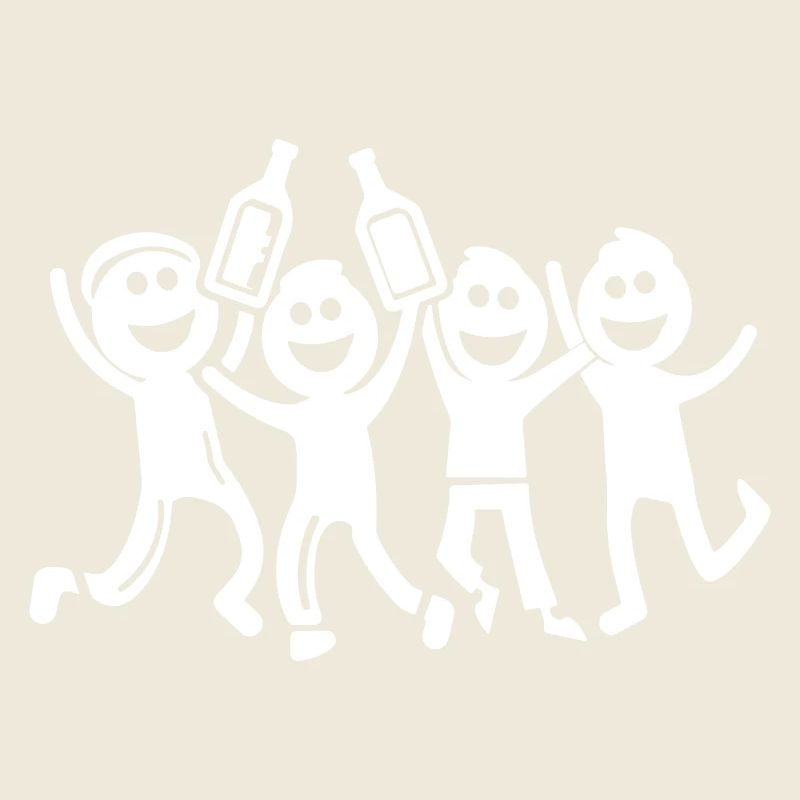 Fête Bachelor Stick Figure