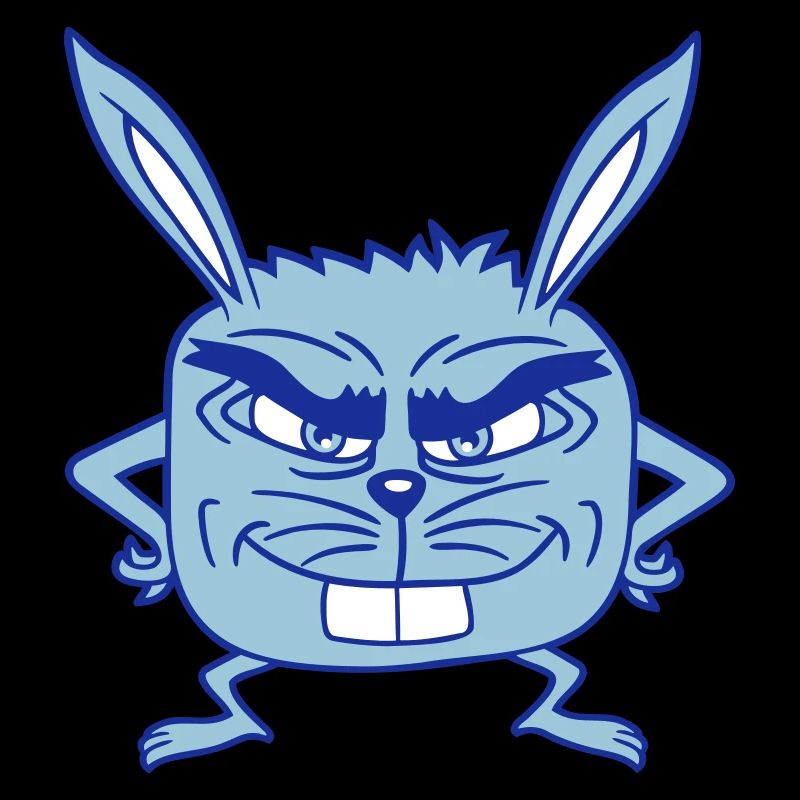 Bunny Monster Evil Eye Cool Smile