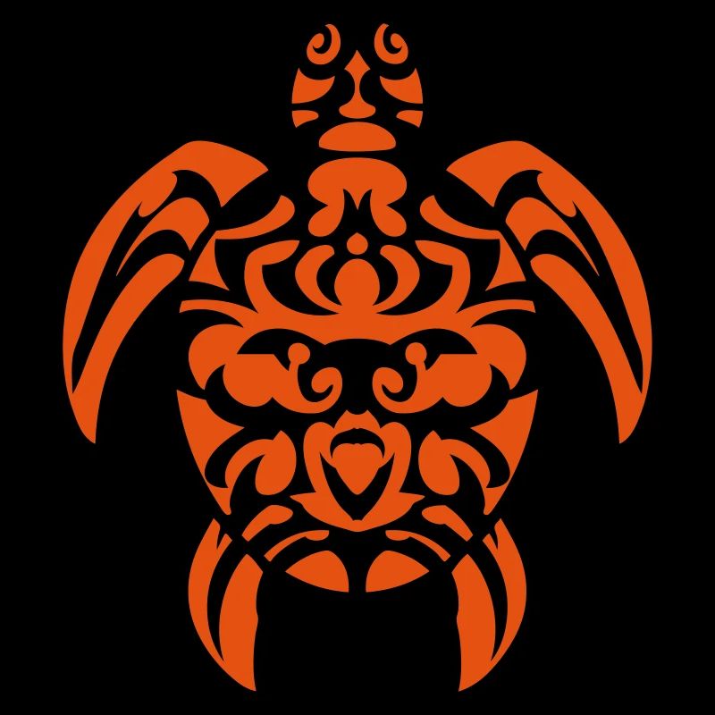 turtle tribal tattoo polynesian maori style
