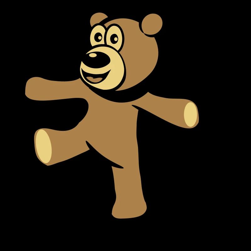 Ours en peluche équilibre corde danse