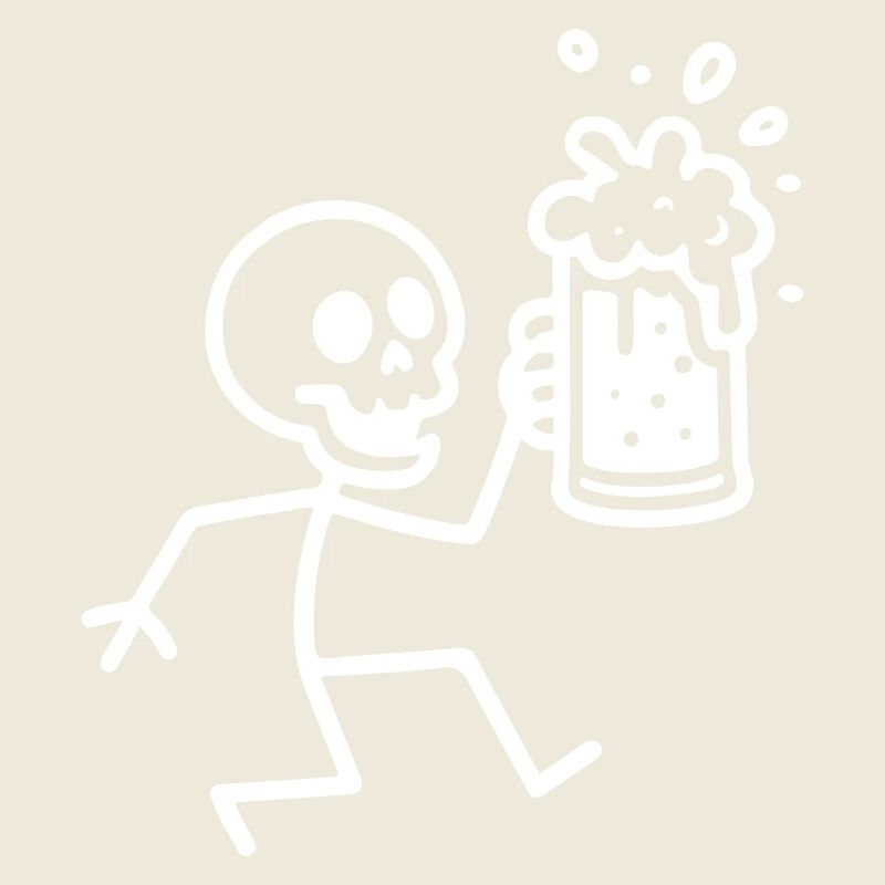 Skeleton Beer Funny