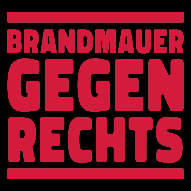 Mauer gegen Rechts demonstration wir sind mehr