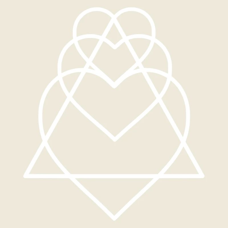 Hipster Icône trois coeurs - une âme / Infinity